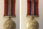 Медаль войны 1939-1945. Размер: 3,5 см. Металл. Великобритания, 1941-1945 гг.