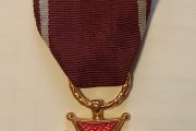 Знак отличия золотой «Крест Заслуги». Размер: 6,5х4,5 см. Польша