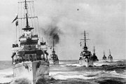 Корабли охранения первого конвоя стран-союзников «Дервиш»